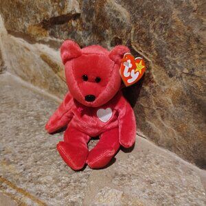 TY Original Beanie Babies Baby Valentina the Bear Vintage 1998 Collectible